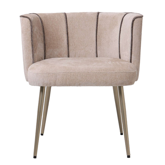Nell Beige Dining Chair Aphrodite 3 Stripes