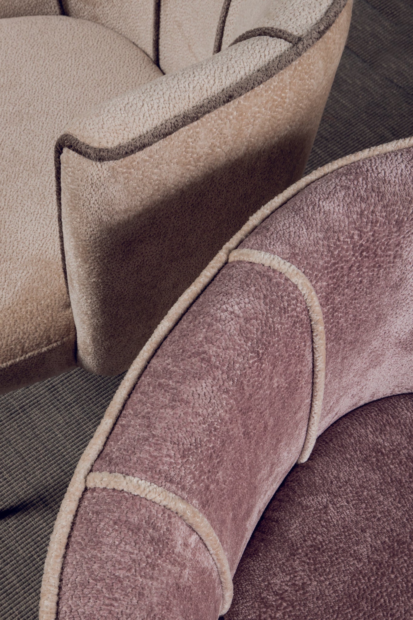 Nell Beige Dining Chair Aphrodite 3 Stripes