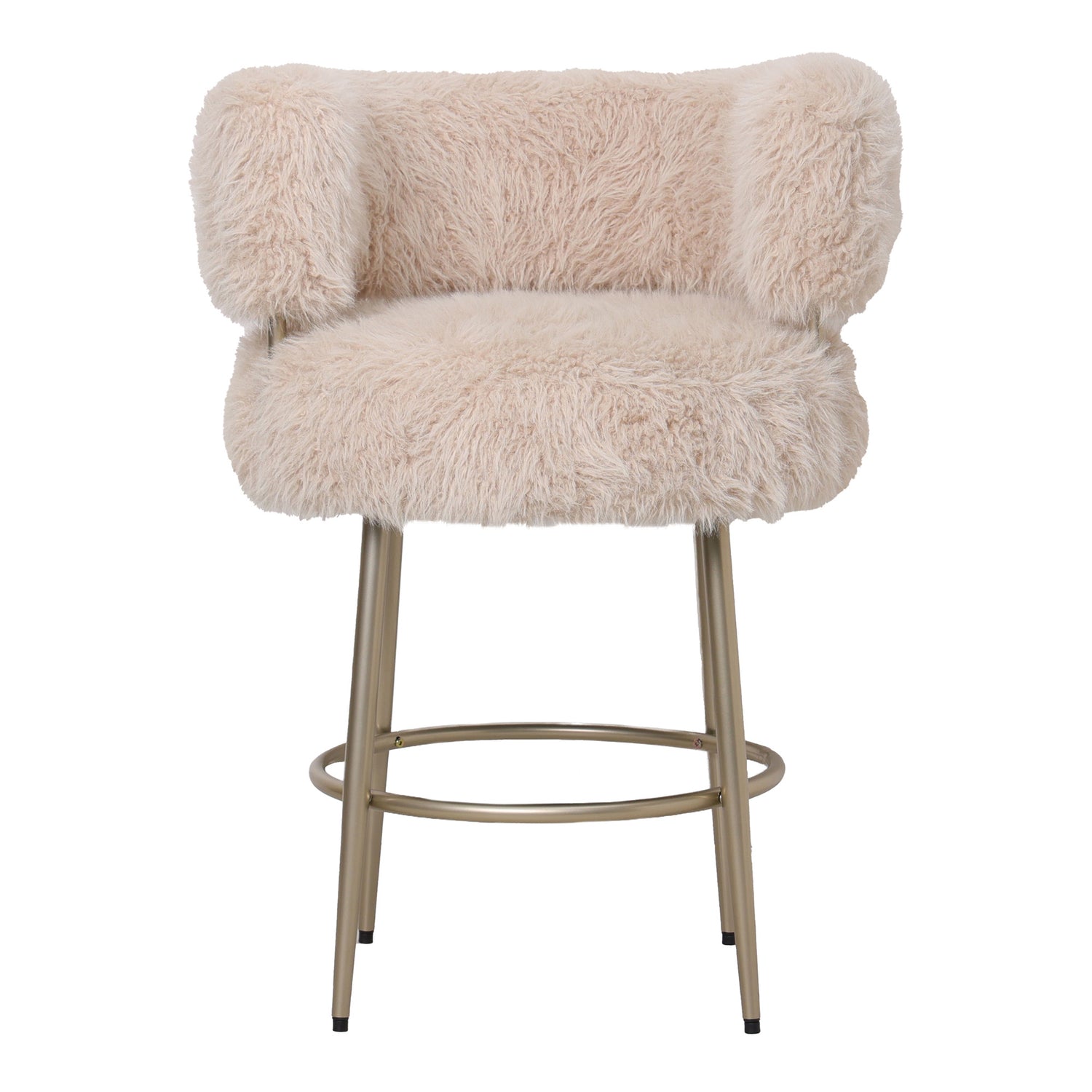 Hair Barkruk Champagne Metalen Voet 94x67x64 cm