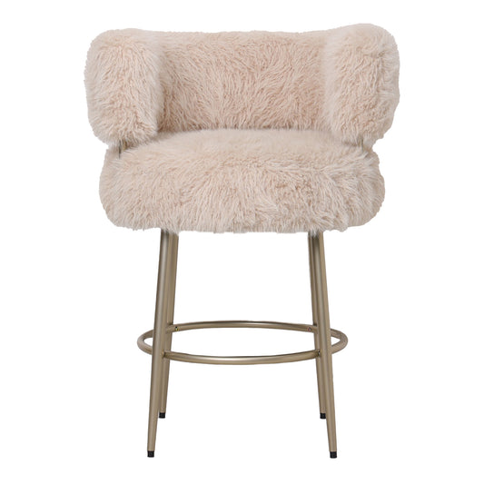 Hair Barkruk Champagne Metalen Voet 94x67x64 cm