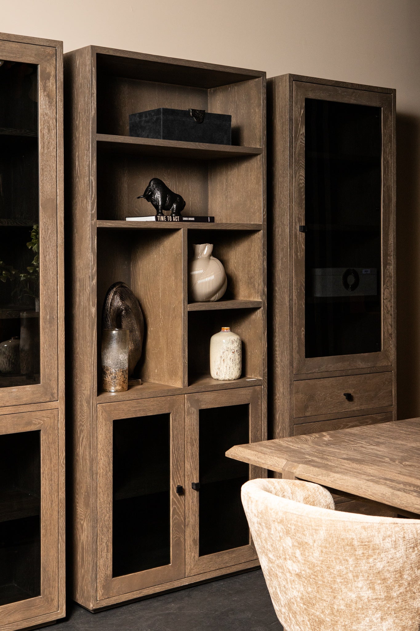 Oak Cabinet Armarium 4 Doors Glay