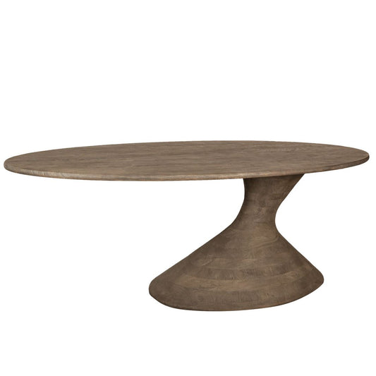 Nemo Grey Mango Wooden Dining Table Oval 220cm