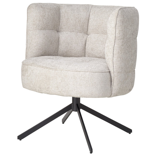 Odin Cream Dining Chair Legacy 15 Dove Black Leg