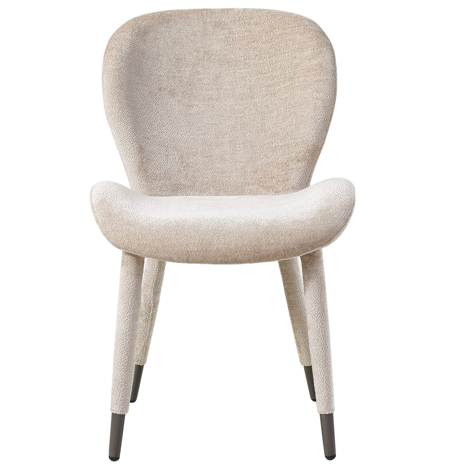 Thor Beige Eetkamerstoel Set van 2 Aphrodite Stof Poot 87x62x52 cm