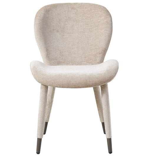 Thor Beige Eetkamerstoel Set van 2 Aphrodite Stof Poot 87x62x52 cm