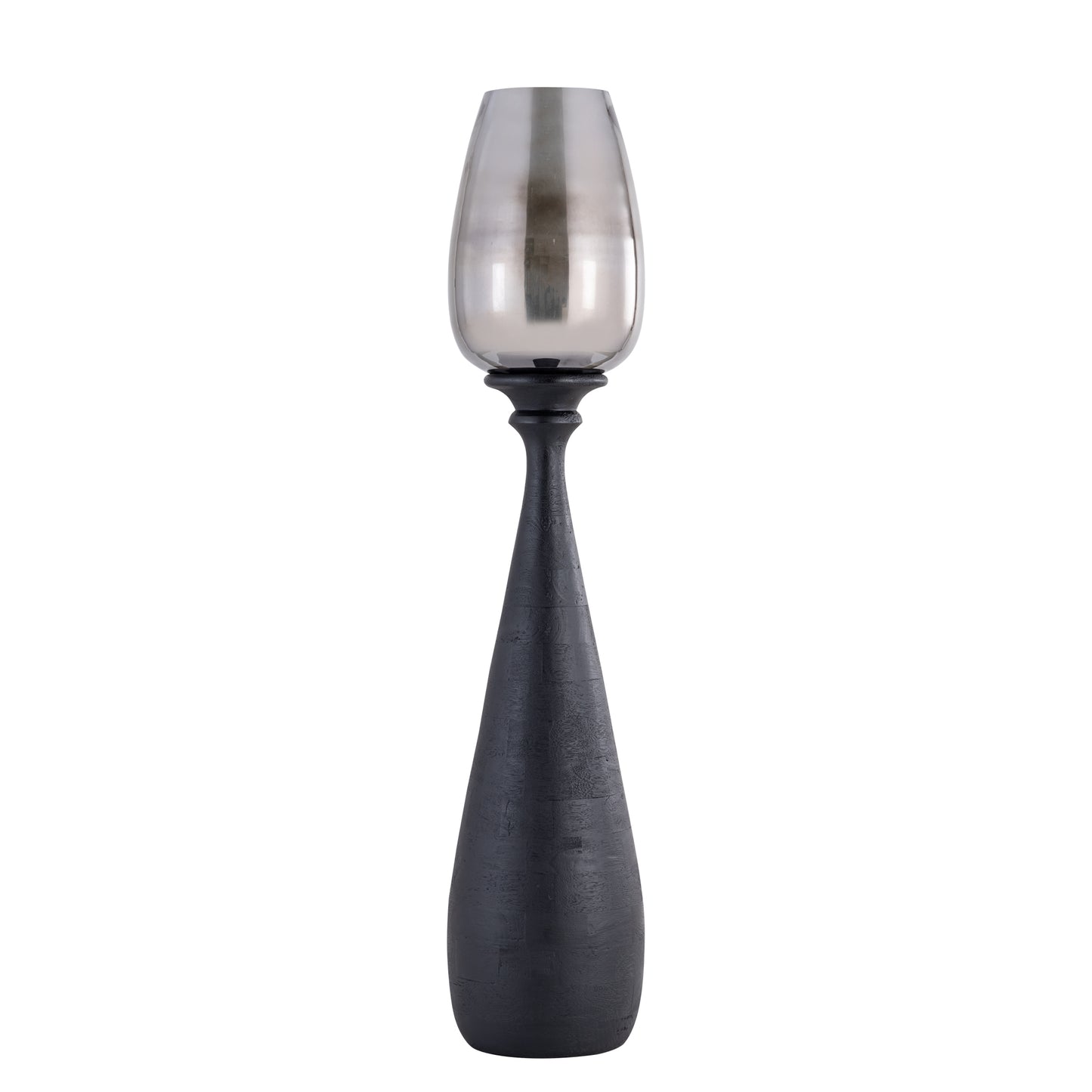 Midi Black Mango Wood Stormlight Smoke Glass M