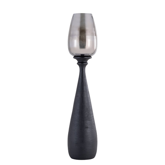 Midi Black Mango Wood Stormlight Smoke Glass M
