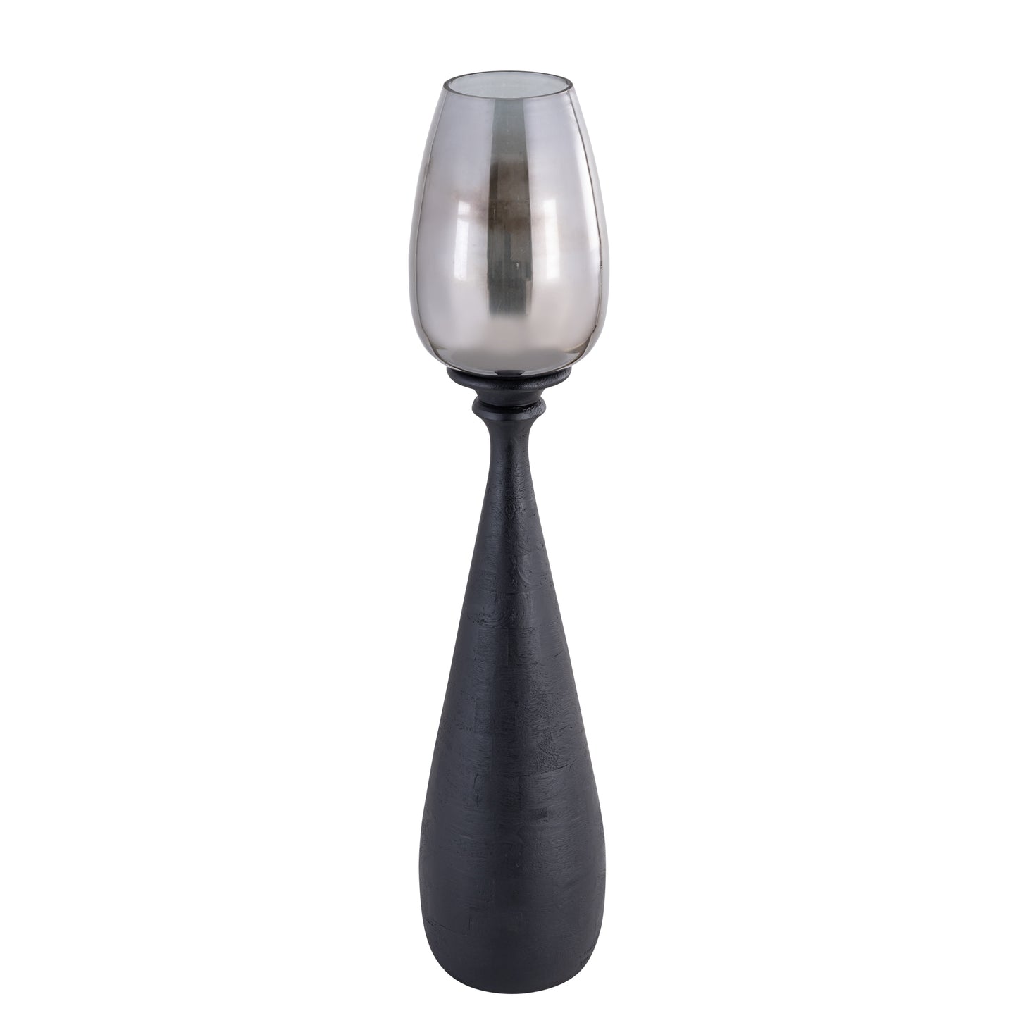 Midi Black Mango Wood Stormlight Smoke Glass M