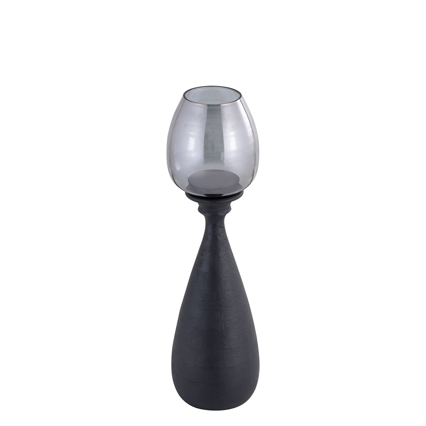 Midi Black Mango Wood Stormlight Smoke Glass S