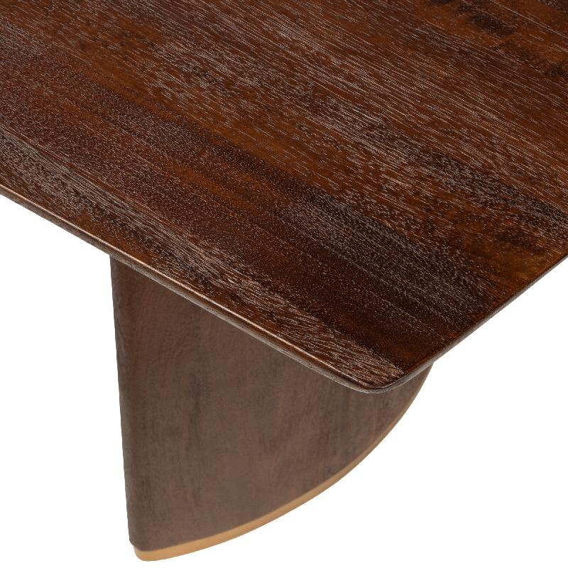 Ostara Bruin Mangohout Eettafel 240cm Gouden Poten 77x240x100 cm