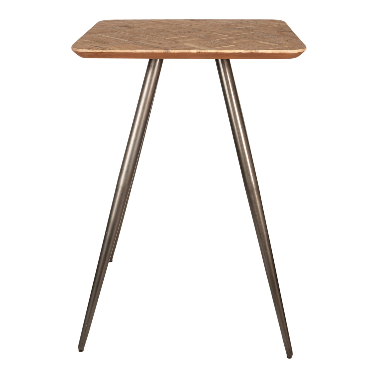 Fieron Natural Wooden Bar Table Square