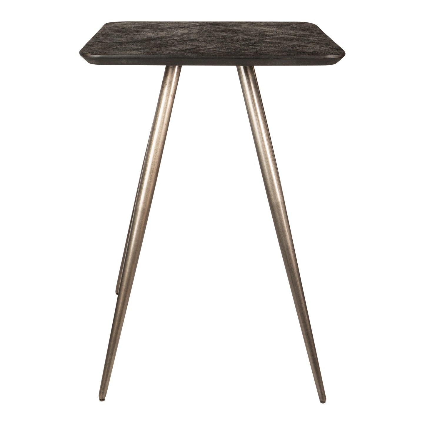 Fieron Black Wooden Bar Table Square