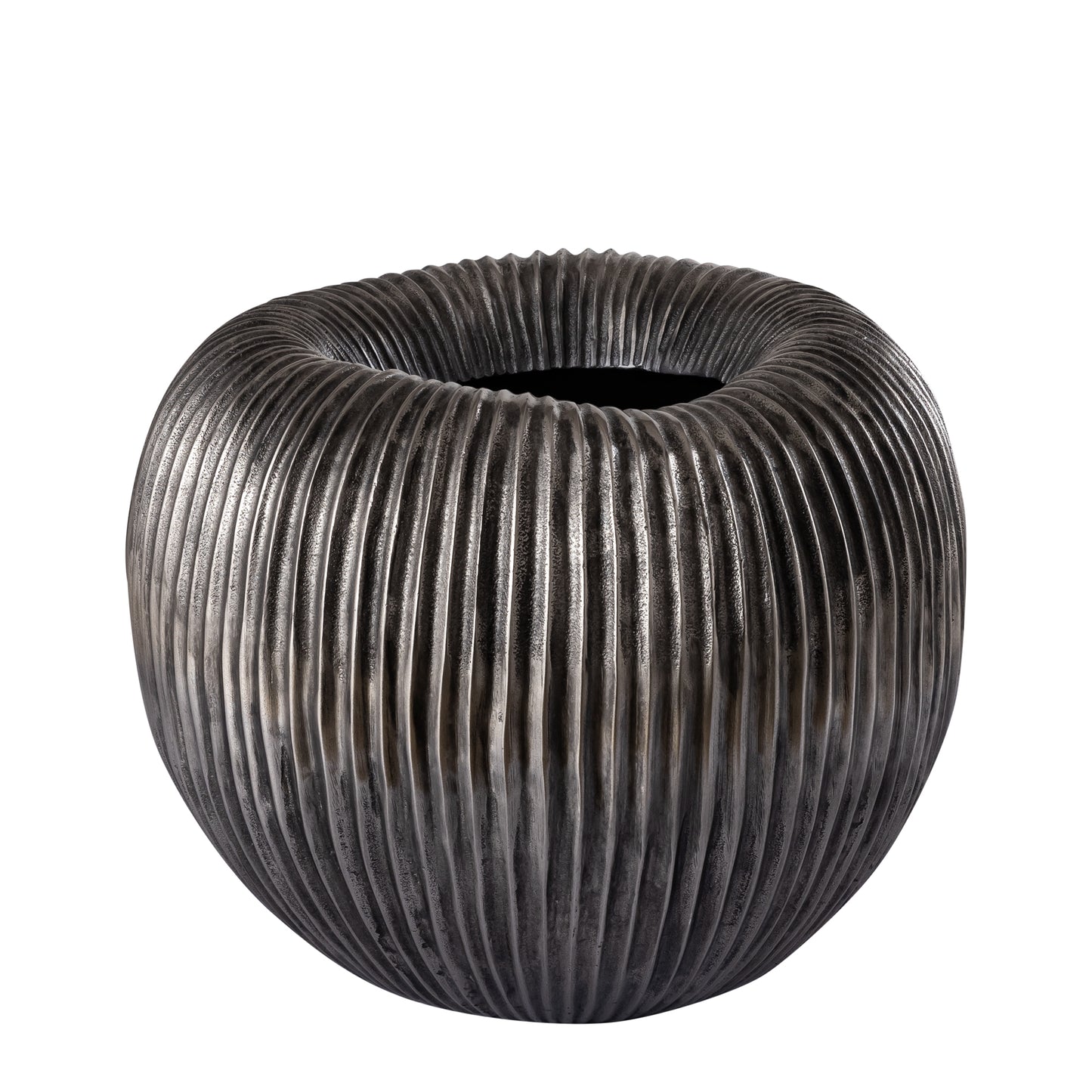 Russel Silver Alu Pot Low Ribbed Large