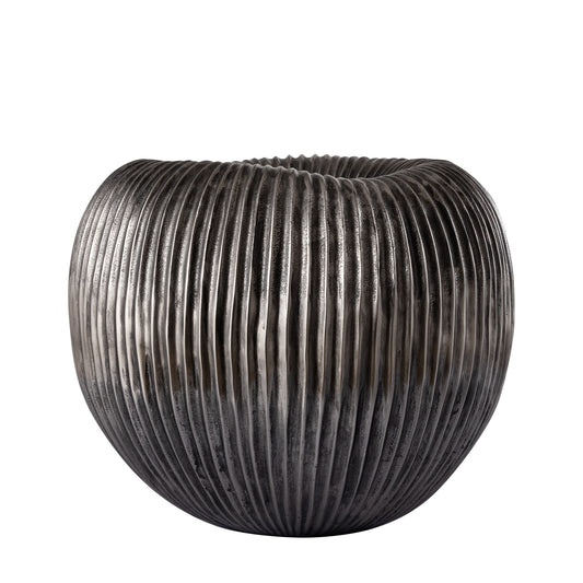 Russel Silver Alu Pot Low Ribbed Large