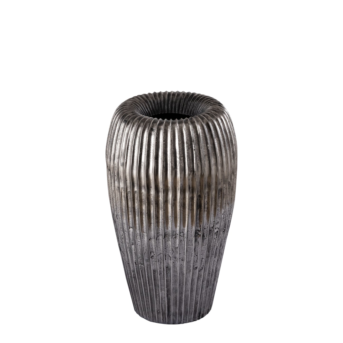 Russel Silver Alu Pot High Ribbed Small