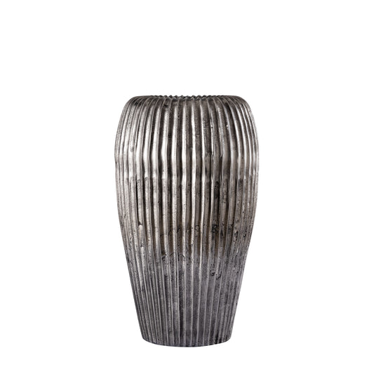 Russel Silver Alu Pot High Ribbed Small