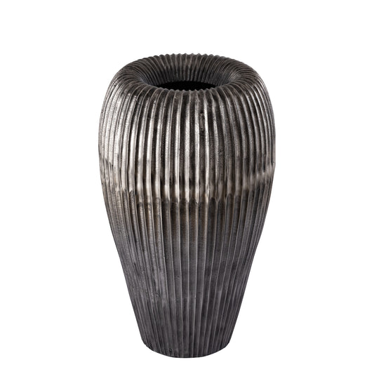 Russel Silver Alu Pot High Ribbed Large