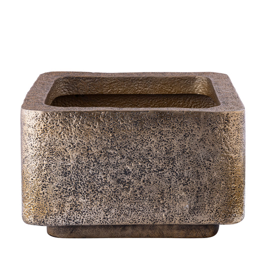 Indira Gold Alu Sheet Pot Low Square SV2