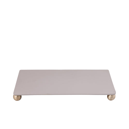 Uchizi Cream Casted Alu Rectangle Plate M