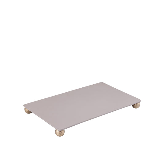 Uchizi Cream Casted Alu Rectangle Plate M