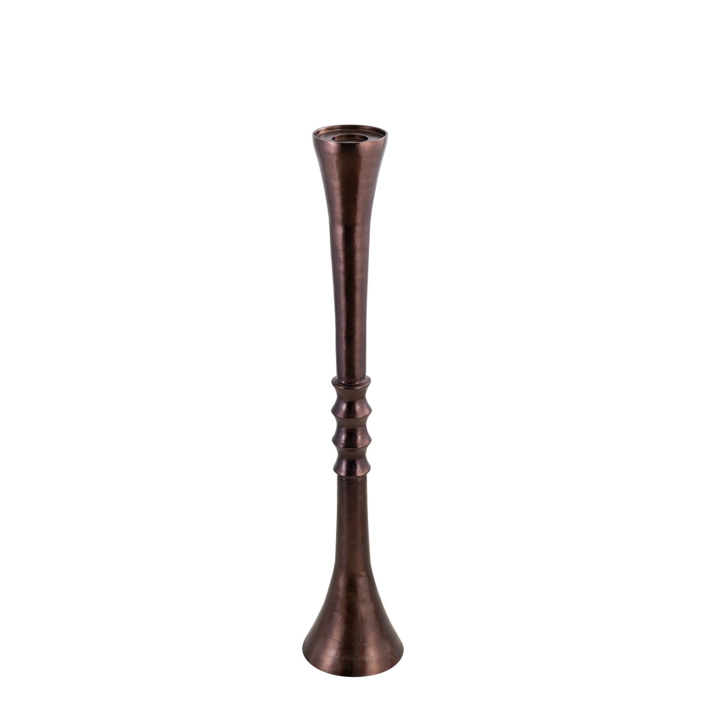 Moy Bronze Casted Alu Big Candleholder Round S