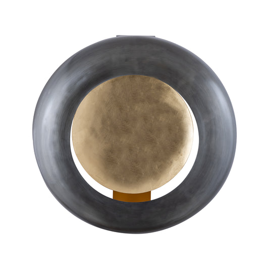 Prestyn Grey Iron Round Wall Stormlight L