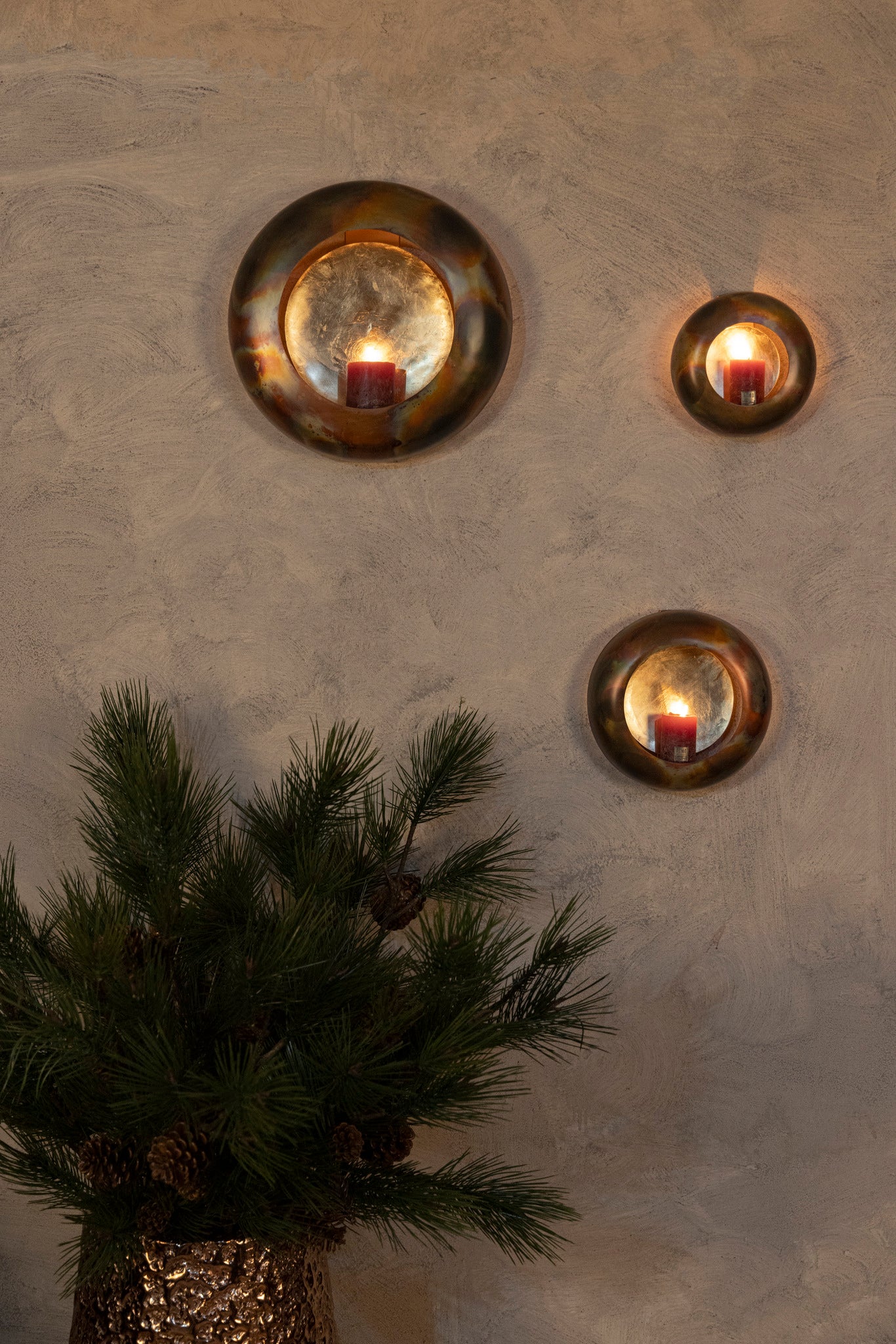 Prestyn Copper Iron Round Wall Stormlight S