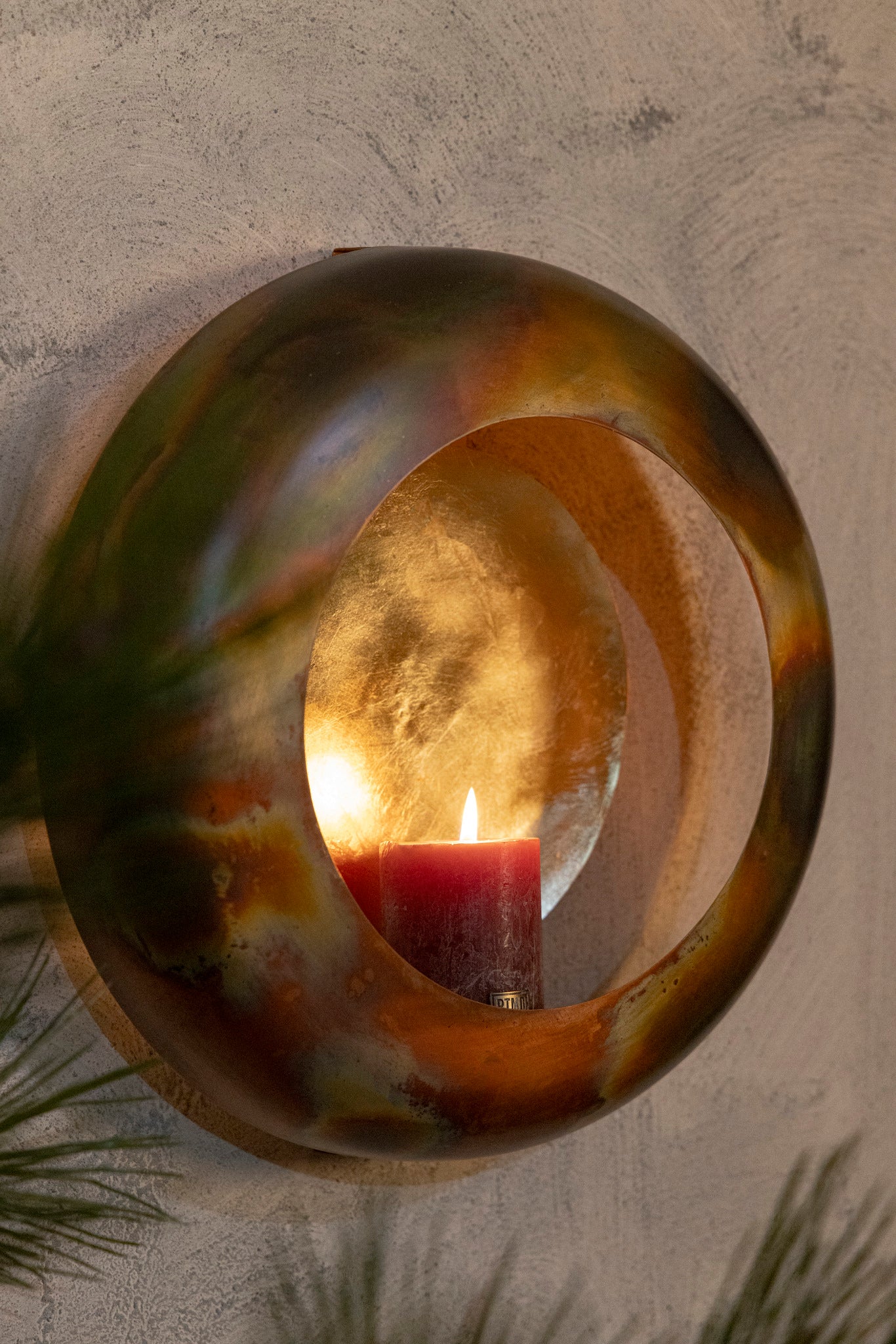 Prestyn Copper Iron Round Wall Stormlight S