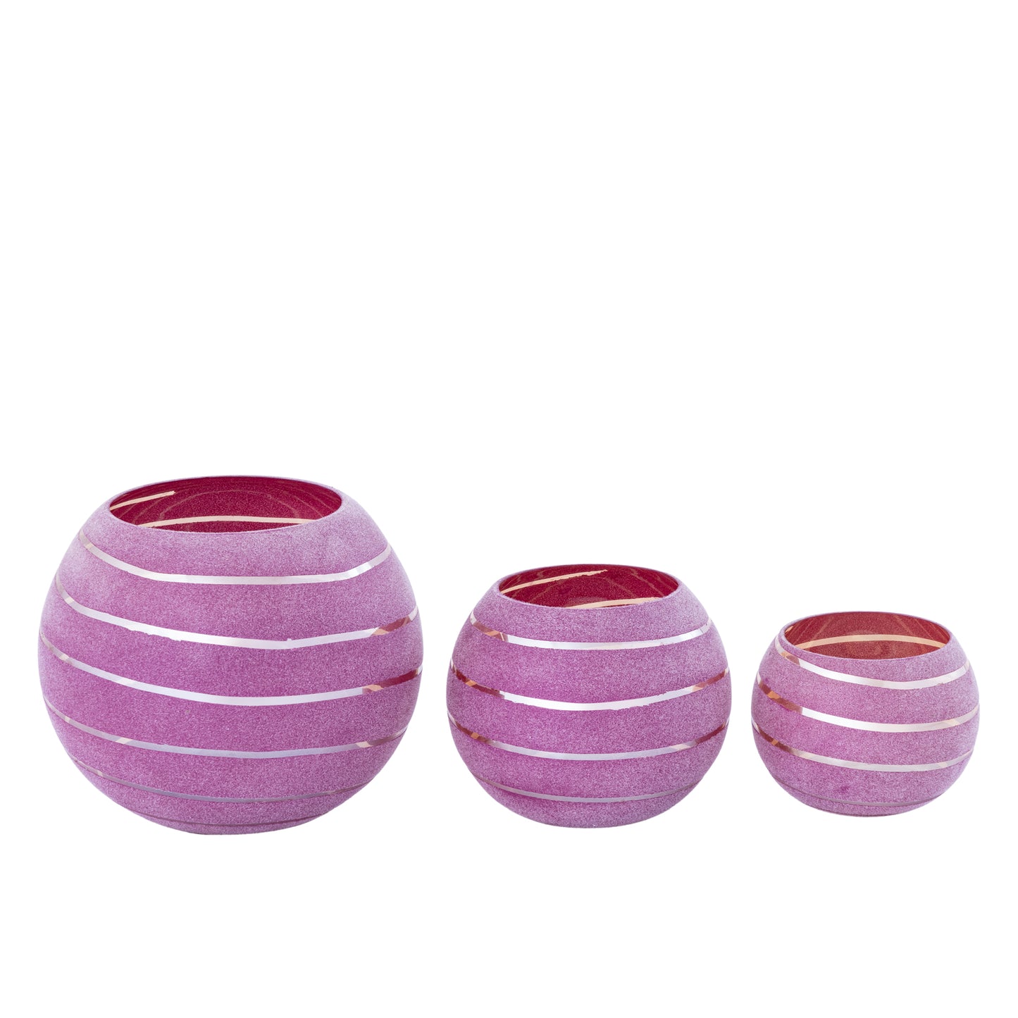 Korrin Brown Embossed Rib Glass Table Lamp Ball S