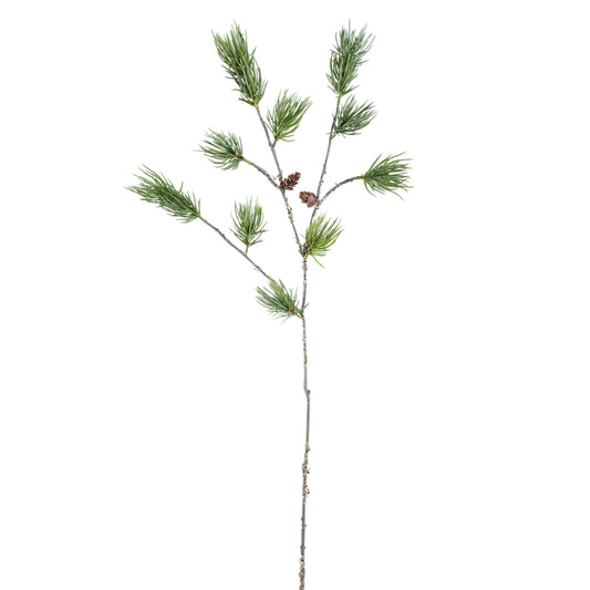 Twig Plant Groene Dennen Spray Met Dennenappels - Set van 12 95x43x32 cm