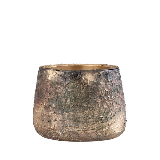 Simona Gold Antique Iron Pot Low S