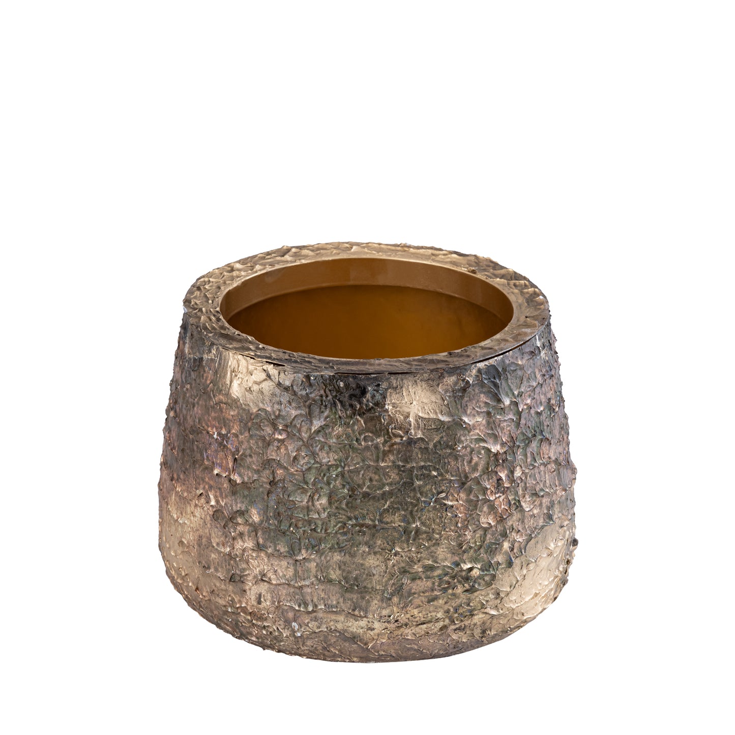 Simona Gold Antique Iron Pot Low S