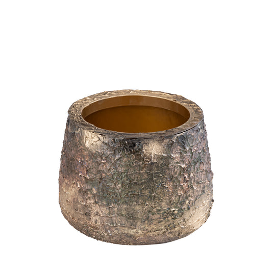 Simona Gold Antique Iron Pot Low S