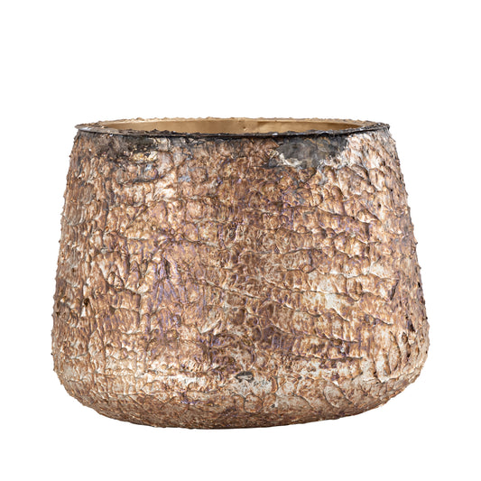 Simona Gold Antique Iron Pot Low L