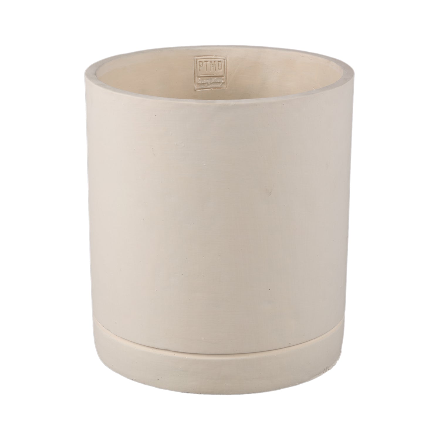 Vik Cream Cement Cylinder Pot Round Matt XL