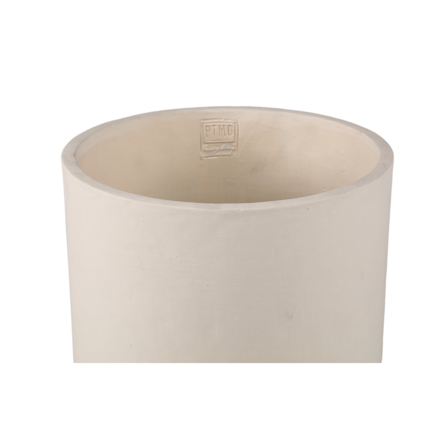 Vik Cream Cement Cylinder Pot Round Matt XL