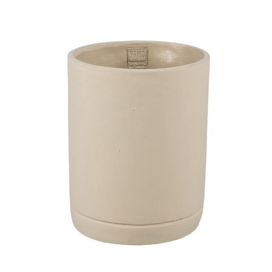Vik Taupe Cement Cylinder Pot Round Matt L