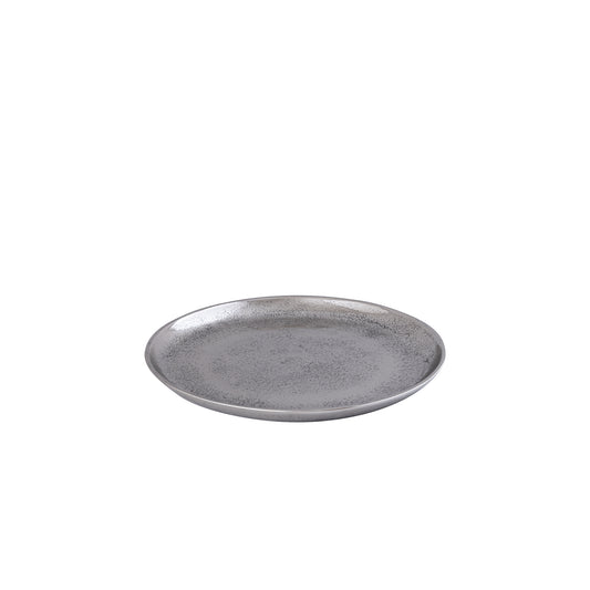 Afta Zilveren Gietaluminium Schaal Rond Set van 2 - 2 Sets 2.5x30x30 cm