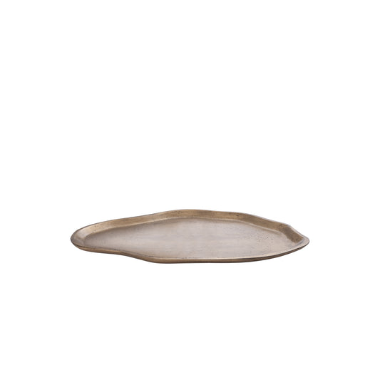 Louiza Brass Casted Alu Organic Shape Plate S