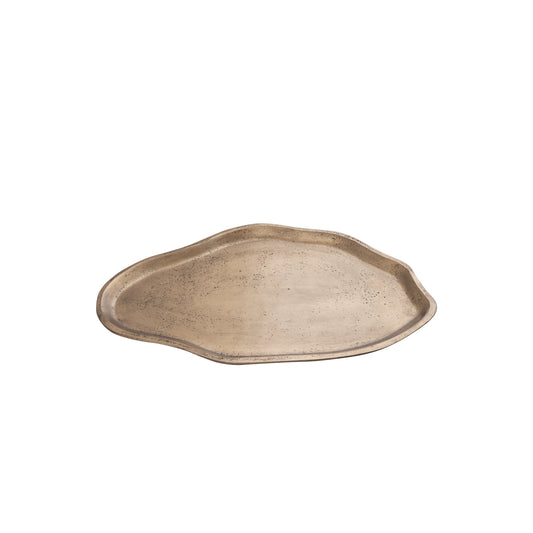 Louiza Brass Casted Alu Organic Shape Plate S