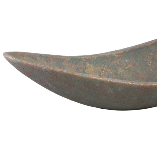 Dawer Grey Cement Bowl Organic Shape L