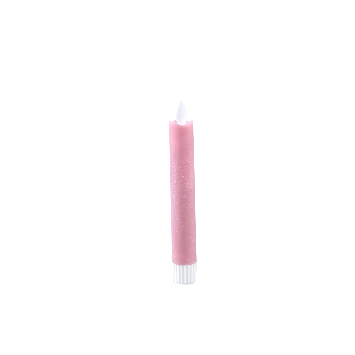 LED Diner Kaars Rustiek Roze Moveflame Set van 6 Stuks - 6 Sets 15x2x2 cm