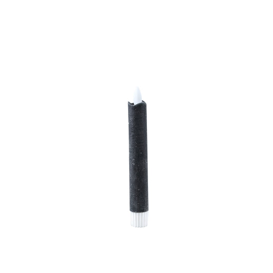 LED Dinerkaars Rustiek Zwart Moveflame Set van 6 Stuks - 6 Sets 15x2x2 cm