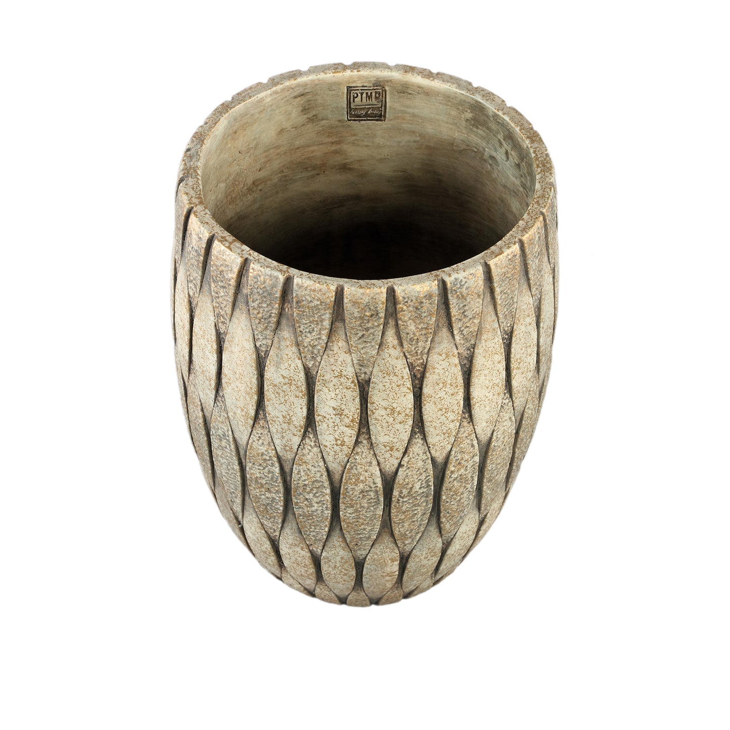 Joedi Taupe Cement Pot Mixed Structure Round Big S