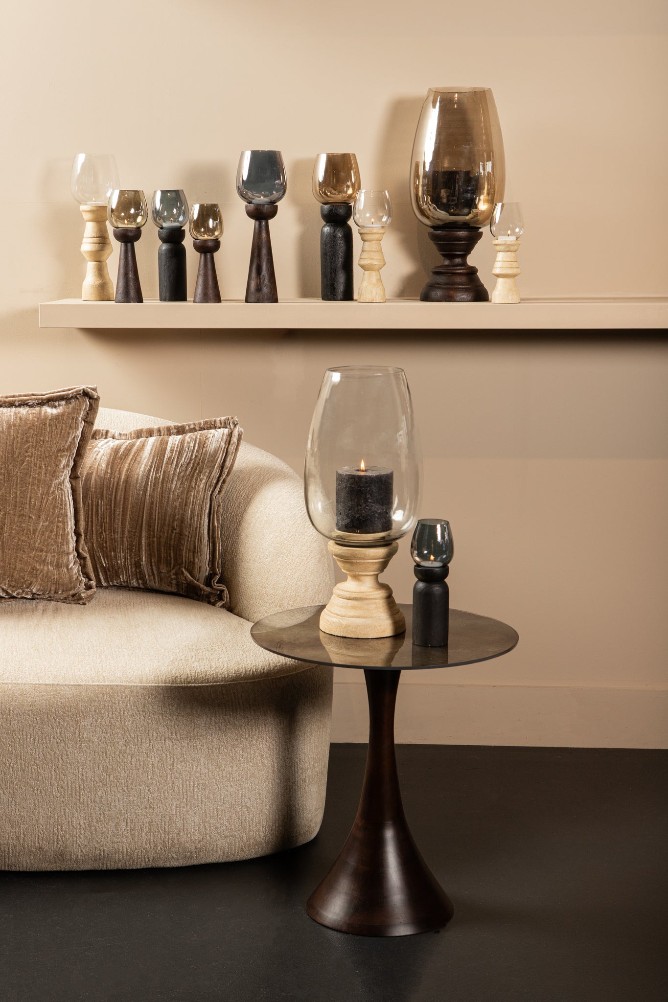 Qez Brown Mango Wood Stormlight Smoke Glass XL