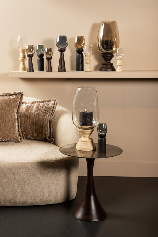 Qez Brown Mango Wood Stormlight Smoke Glass XL