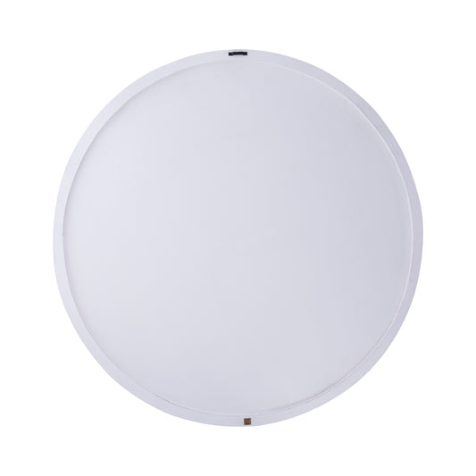 Wiktor White MDF Round Wallpanel Swirl Carved M