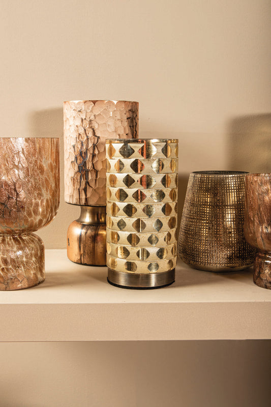 Belinsu Copper Glass Stormlight Etched Round S