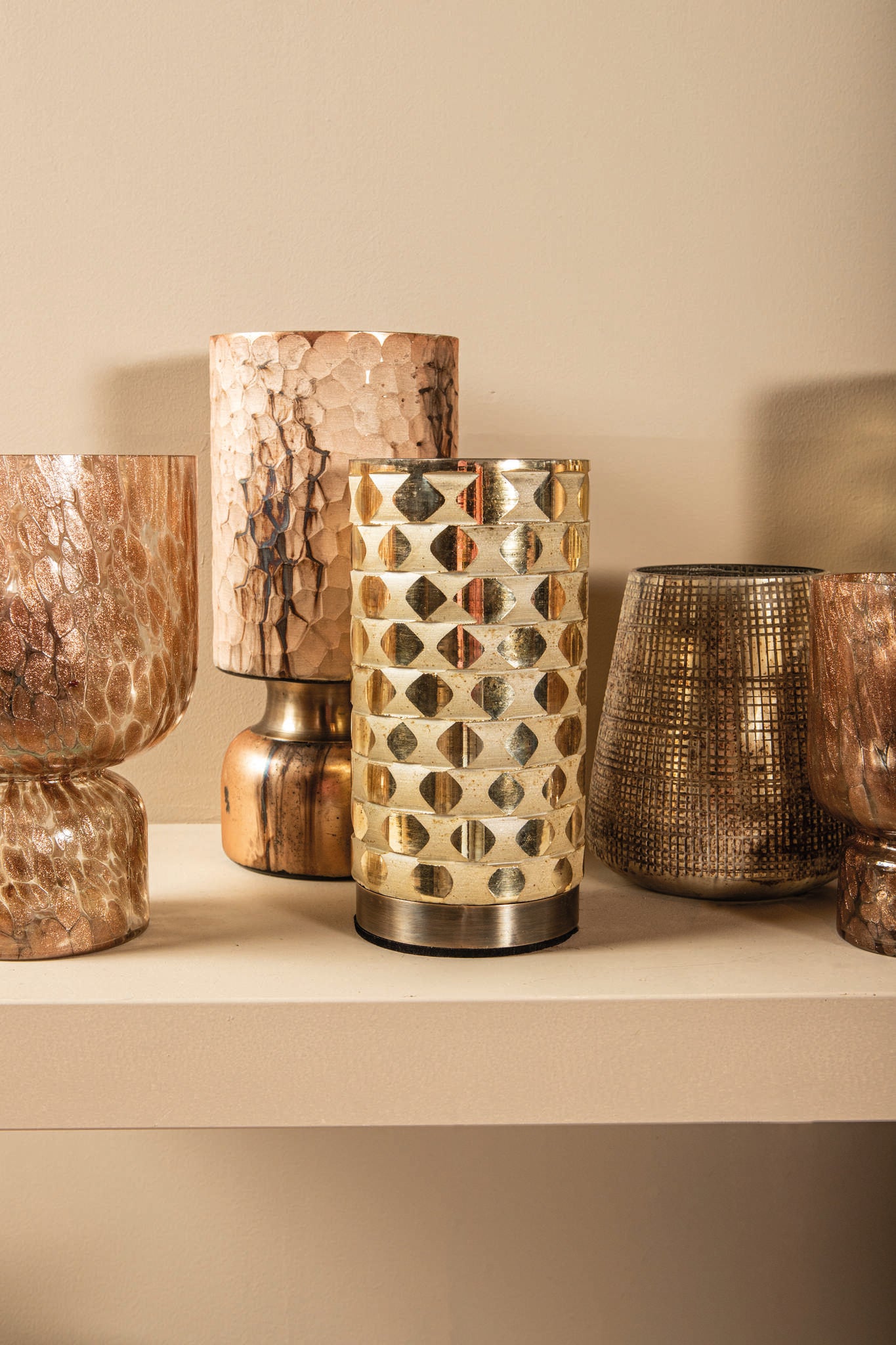 Belinsu Copper Glass Stormlight Etched Round L