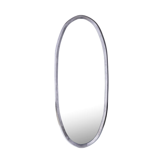 Limera Nikkel Aluminium Ovale Spiegel Met Onregelmatige Rand M 150x60x3.5 cm